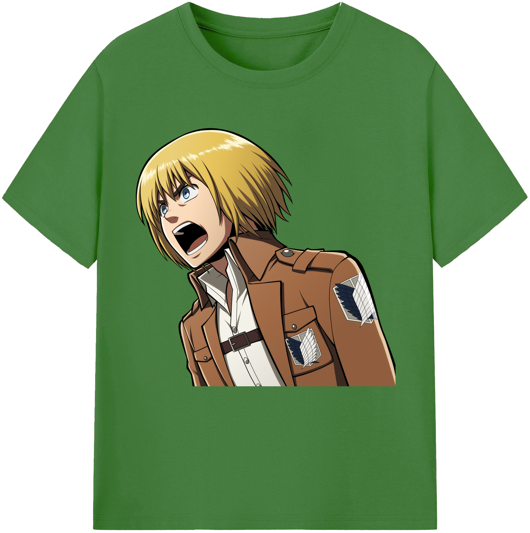 （画像用） 進撃の巨人 アルミン·アルレルト Attack on Titan Armin Arlert レディースカジュアルプリントTシャツ（綿100％）